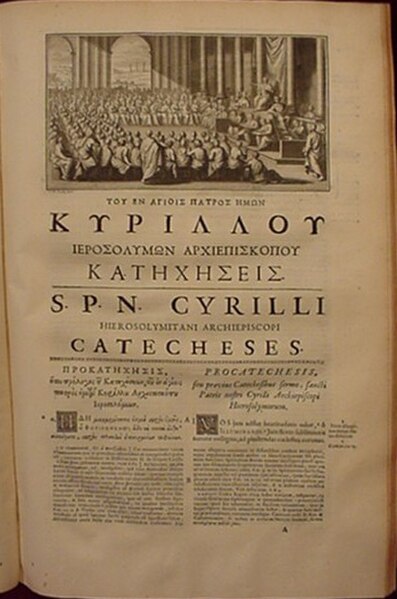 Parallel Greek and Latin versions of Cyril's Catacheses