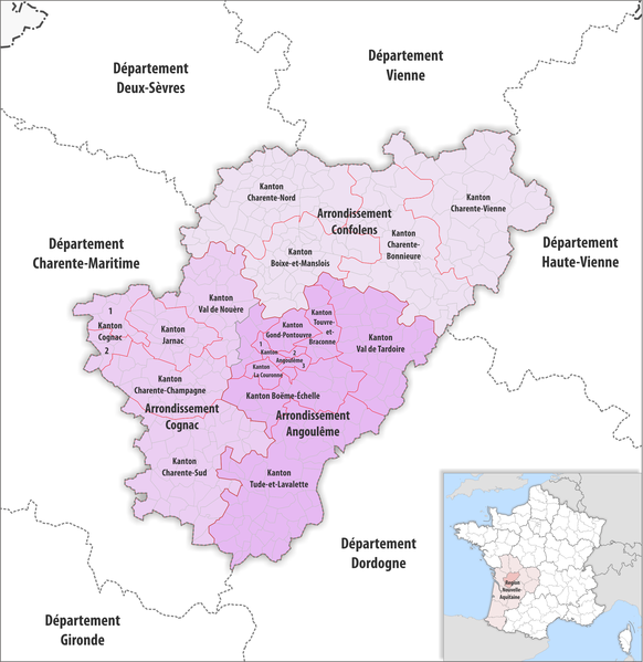 File:Département Charente Arrondissement Kantone 2018.png