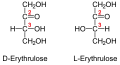 de: Struktur von Erythrulose; en: Structure of erythrulose