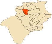 Localização da comuna de Abadla dentro da província de Bechar