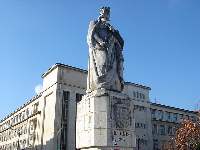 Statue of King Dinis, in Coimbra