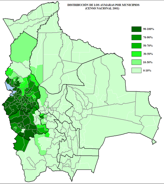 File:Distribucion de los aymaras por municipios (censo nacional 2001).png