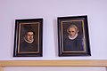 Portretten van dominee en mevrouw Switterieus in de consistoriekamer.