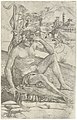 Girolamo Mocetto, Bacco ubriaco, 1495-1510 circa, acquaforte, 294x186 mm