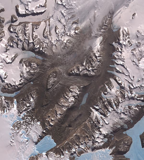 ASTER image of the Dry Valleys.