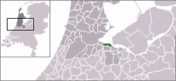 Localização de Muiden nos Países Baixos.