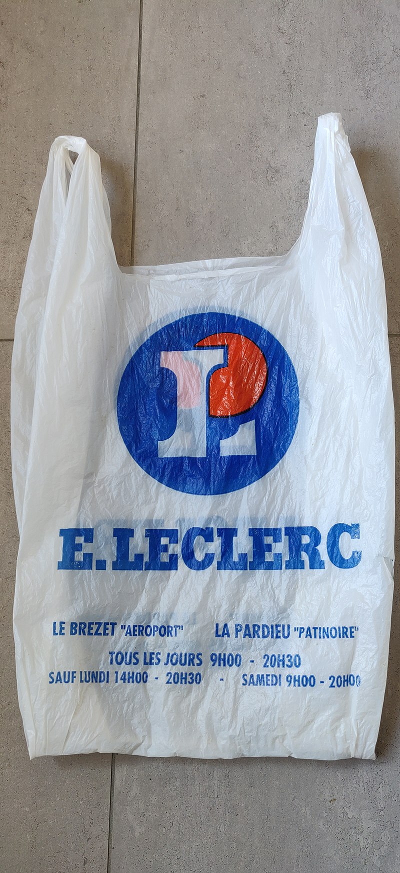 800px E.Leclerc plastic bag france 1990