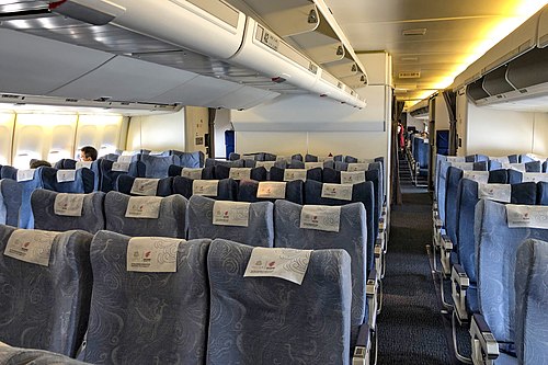 Economy class on an Air China Boeing 747-400