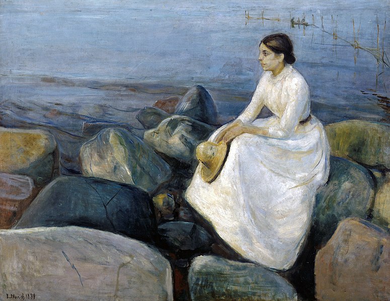 File:Edvard Munch - Summer night, Inger on the beach (1889).jpg