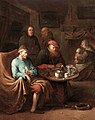 Visita del médicu (Besuch eines Arztes). Egbert van Heemskerck II el mozu, sieglu XVIII.