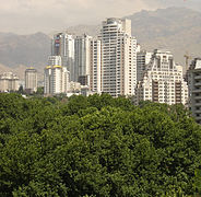 Elahieh, an upper-class residential and commercial district in northern Tehran.