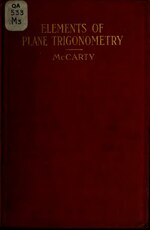 Thumbnail for File:Elements of plane trigonometry (IA elementsofplanet00mcca).pdf