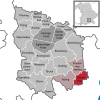 Lage der Gemeinde Emmering im Landkreis Ebersberg