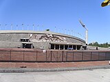 External view of the main entrance to the stadium