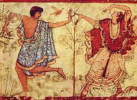 Етруські танцівники, Тарквінії, 470 до н. е.