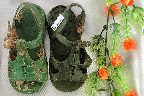 Footwear of a child found in an Anfal mass grave
