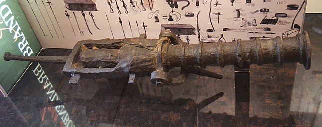Breech-loading wrought iron falconet, 15th-16th century A.D.