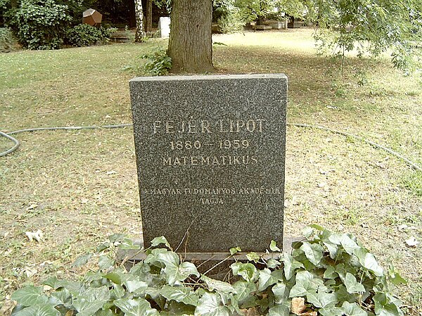 Fejér's grave in Kerepesi Cemetery, Budapest