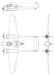 Fokker G.1 3-view line drawing.svg