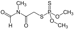 Structural formula of formothione