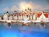 Reconstruction of Visby harbour during the Middle Ages