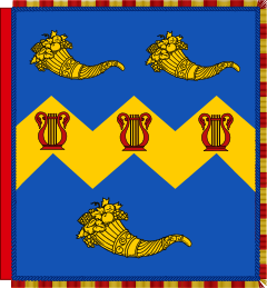 Garter Banner of the Baron Sainsbury of Preston Candover.svg