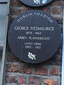 plaque to Fitzmaurice in Dublin