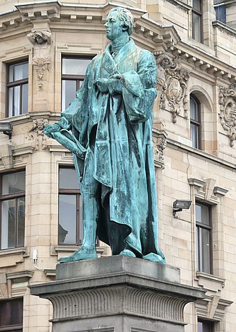 Statue in George Street, Edinburgh