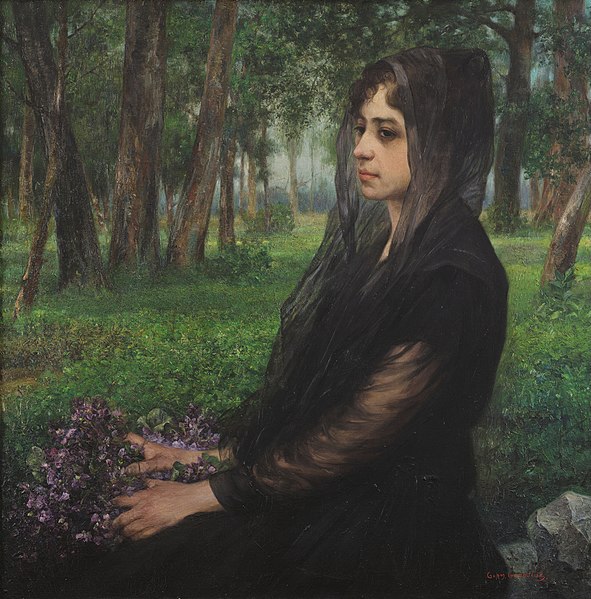 File:Germán Gedovius - Woman with Violets - c. 1908.jpg