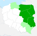 Mapa występowania kuklika sztywnego w Polsce.