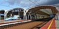 * Nomination Modern Platform Canopies with ‘Bullet Train’ at Gliwice Railway Station --Scotch Mist 15:48, 11 July 2020 (UTC) * Promotion Please check the verticals. --Ermell 20:43, 11 July 2020 (UTC)  Done Addressed slight tilt on vertical beam hangers --Scotch Mist 06:59, 12 July 2020 (UTC)  Support Good quality. --Ermell 12:48, 13 July 2020 (UTC)