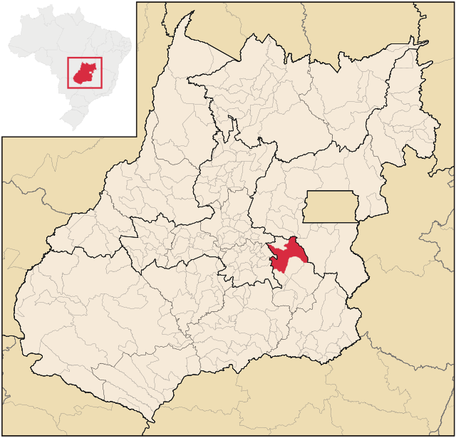 Localização de Silvânia em Goiás