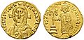 Σόλιδος του Ιουστινιανού Β´, με απεικόνιση του Χριστού Παντοκράτορα, 685-695