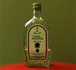 Goldwasser Liqueur originally from Gdańsk
