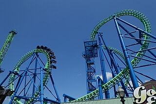 <span class="mw-page-title-main">Goliath (Six Flags New England)</span> Steel shuttle roller coaster