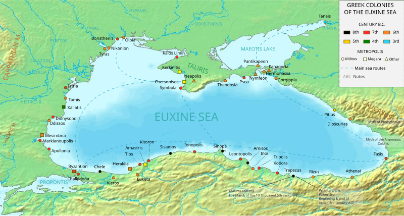 Dosiero:Greek colonies of the Euxine Sea.svg