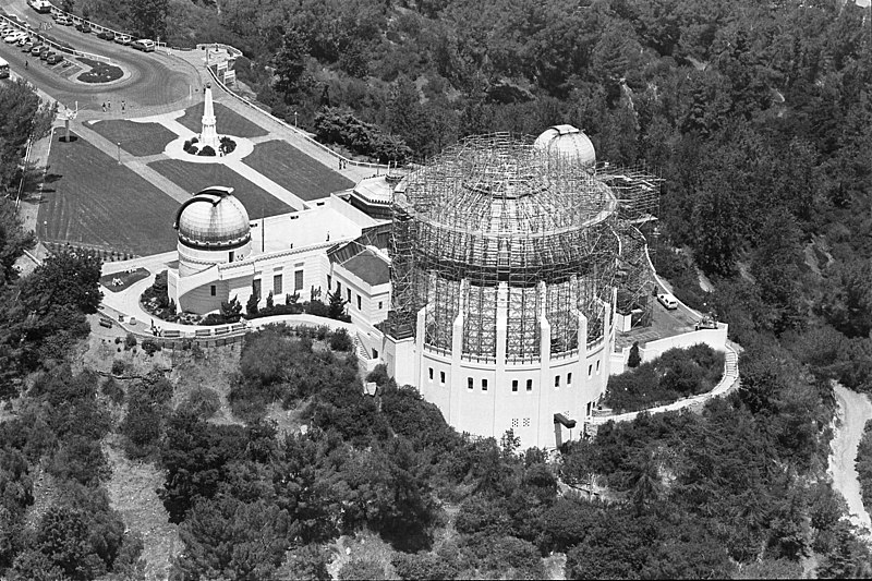 File:Griffith Observatory surrounded in scaffolding.jpg