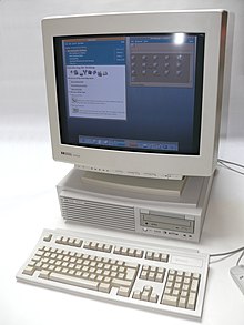   The HP 9000-B180L workstation running HP-UX 10.20 with CDE