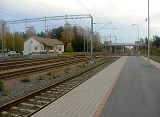 <span class="mw-page-title-main">Tampere–Pori railway</span> Railway line in Finland