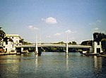 En bro över floden Havel i Brandenburg