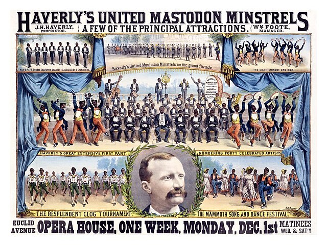 Poster for Haverly's United Mastodon Minstrels