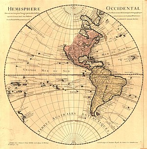 300px hemisphere occidental dress%c3%a9 en 1720 pour l%27usage particulier du roy sur les observations astronimiques et geographiques %28maps 35%29