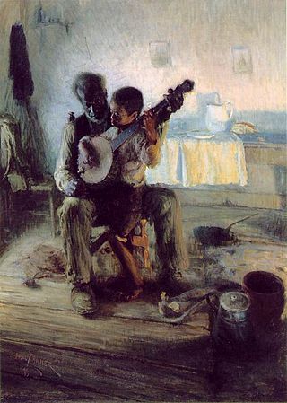 <i>The Banjo Lesson</i> Painting by Henry Ossawa Tanner