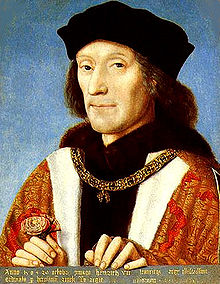 Henry VII worshipped at the church in state Henry Tudor of England.jpg