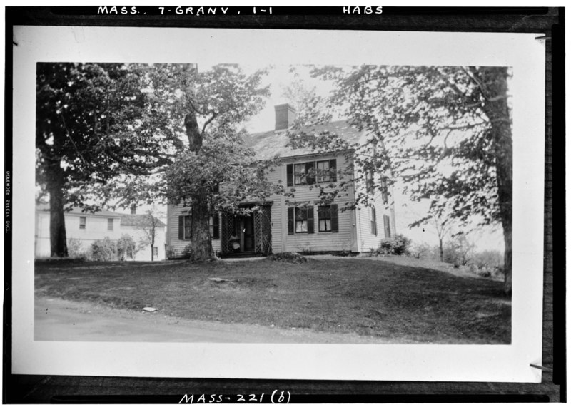 File:Historic American Buildings Survey Max R. Nippell, Photographer (Copied by Frank O. Branzetti) (b) EXT.- FRONT, LOOKING SOUTH - Curtis Tavern, State Route 57, Granville, Hampden HABS MASS,7-GRANV,1-1.tif