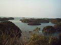 Some of the islands as seen from the viewing point on Governor Island.