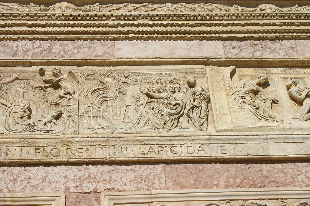  IMG 0797 - Perugia - San Bernardino - Agostino di Duccio -1457-61- - Falò delle vanità - Foto G. Dall'O2 