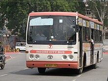 Indore City Bus Indore City Bus route 7.JPG