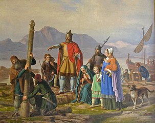 Ингольф Арнарсон, первый норвежский поселенец в Исландии, 1850