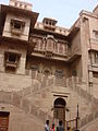 Stairs in an inner courtyard